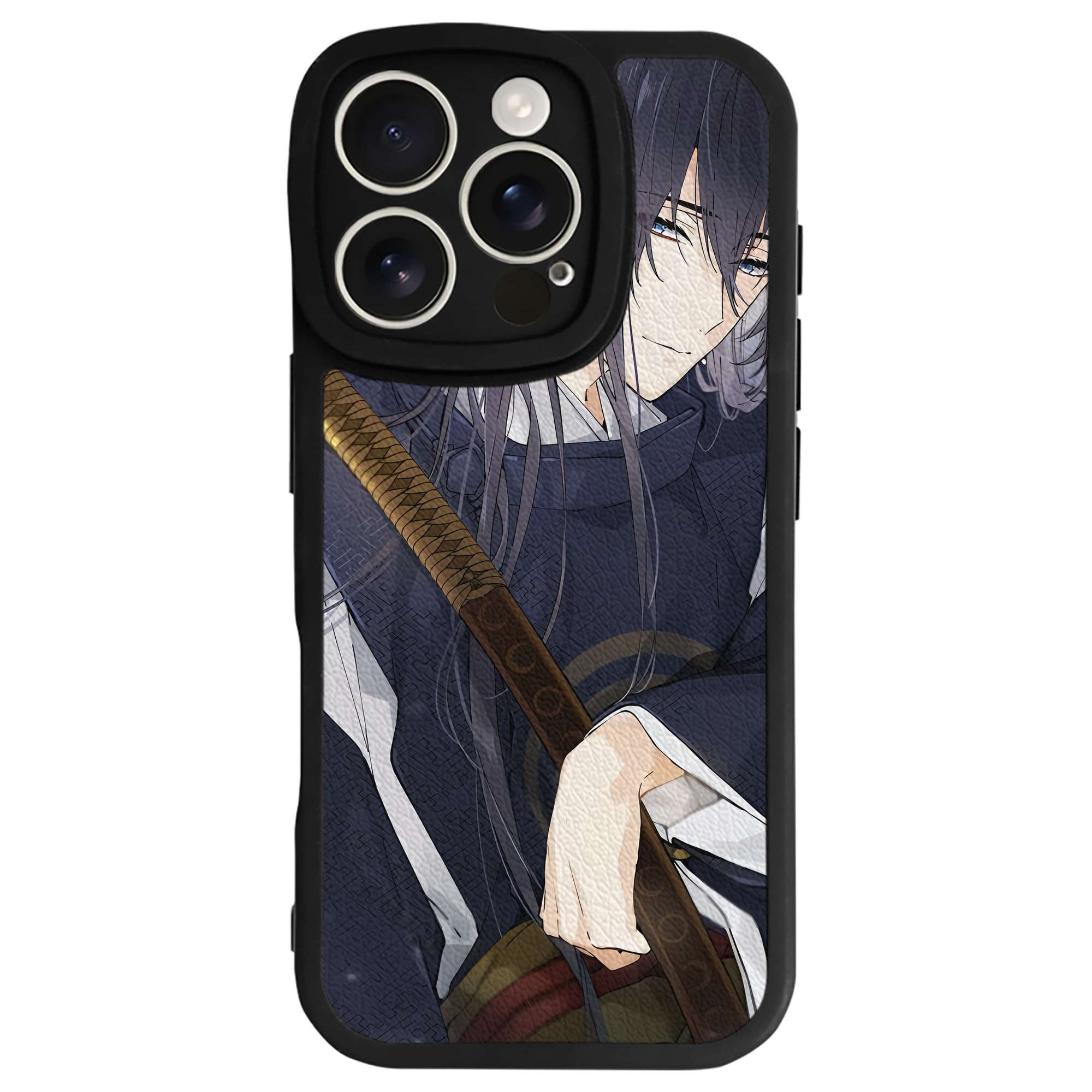 （画像用） 刀剣乱舞 Touken Ranbu 【iPhone 16シリーズ対応】シリコンスマホケース（レザー調） 材質：シリコン